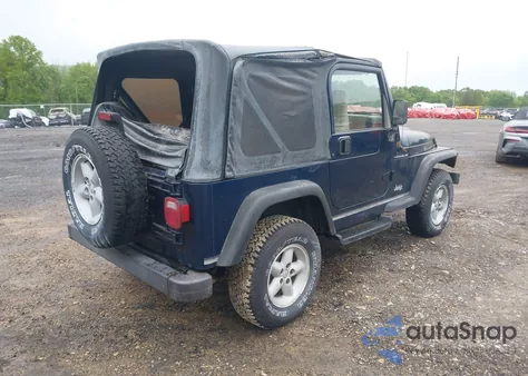 2000 Jeep Wrangler Se from USA, damaged, VIN 1J4FA29P6YP777153